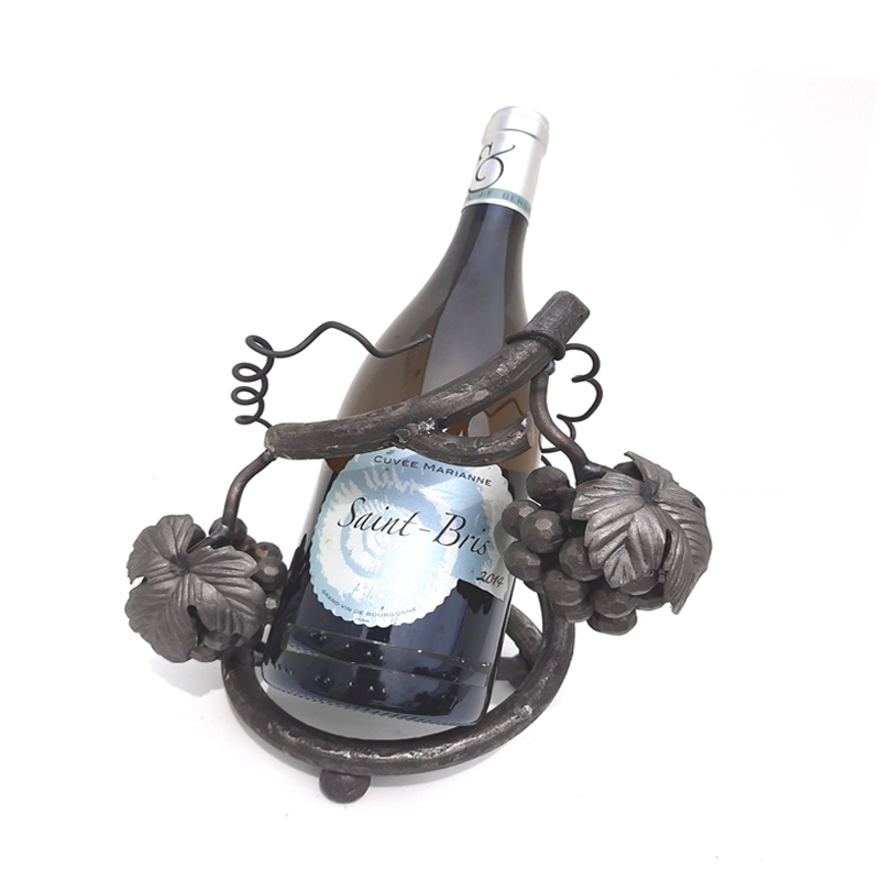 Cadeau D'Affaires Personnalisé - Support bouteille de vin acier